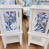 Coastal Accent Table/Cabinet w/ Anastasia Musick Art