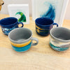 Assorted Artist Painted Ceramic Mugs