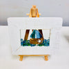 Assorted Mini Framed Resin Art w/ Wooden Easel