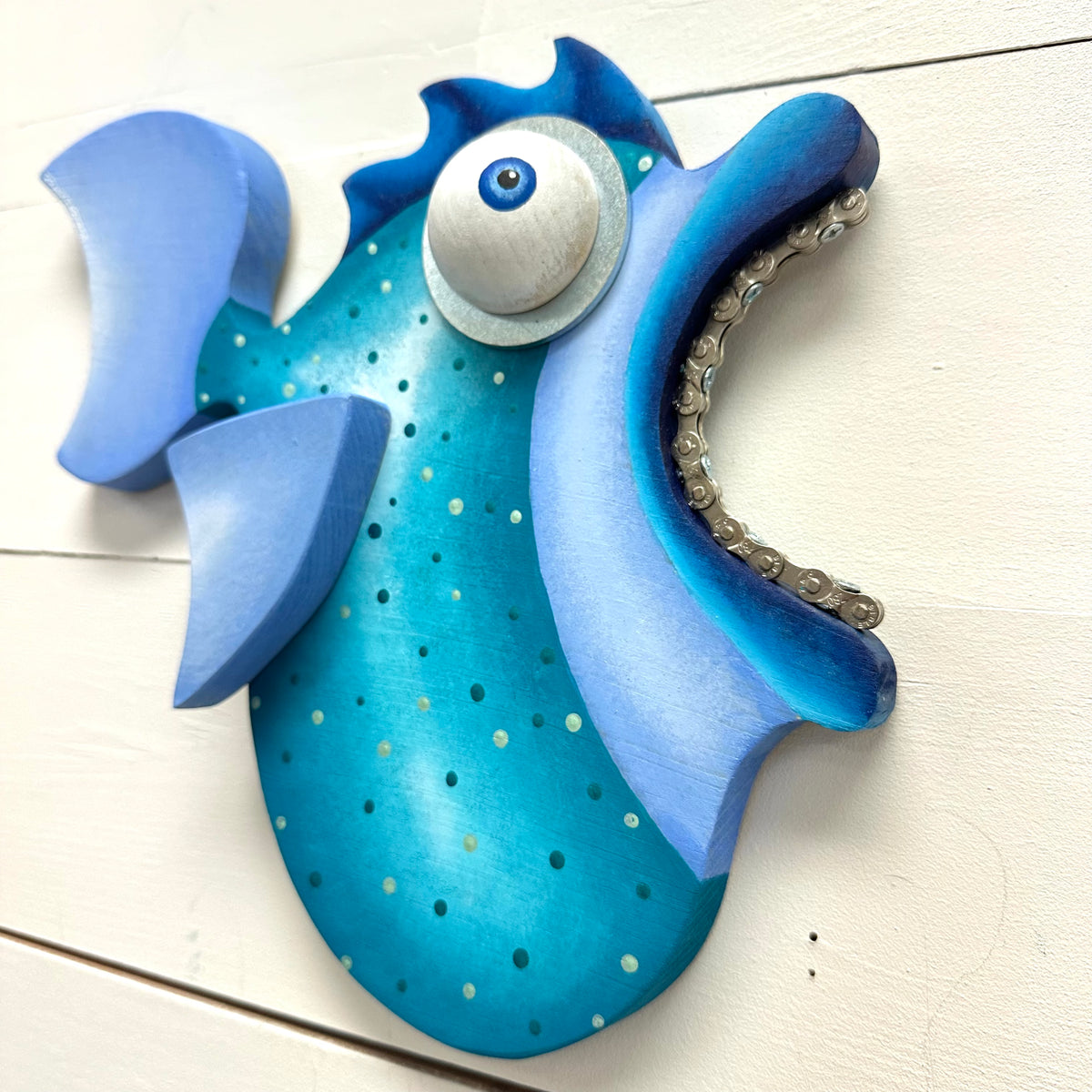 "Tried Entrublue" Wooden Funky Fish