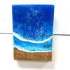 Beach Inspired Resin Art Sunshine & Sweet Peas Coastal Decor