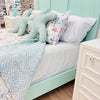 Coastal Sea Glass Headboard, Side rails, & Footboard- Queen