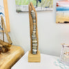 Driftwood and Pebble Sculpture- 25" Tall