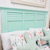 Coastal Sea Glass Headboard, Side rails, & Footboard- Queen