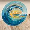 Assorted Artist Painted Glass Plates (Decor Only)
