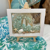 Assorted Mini Framed Resin Art w/ Wooden Easel