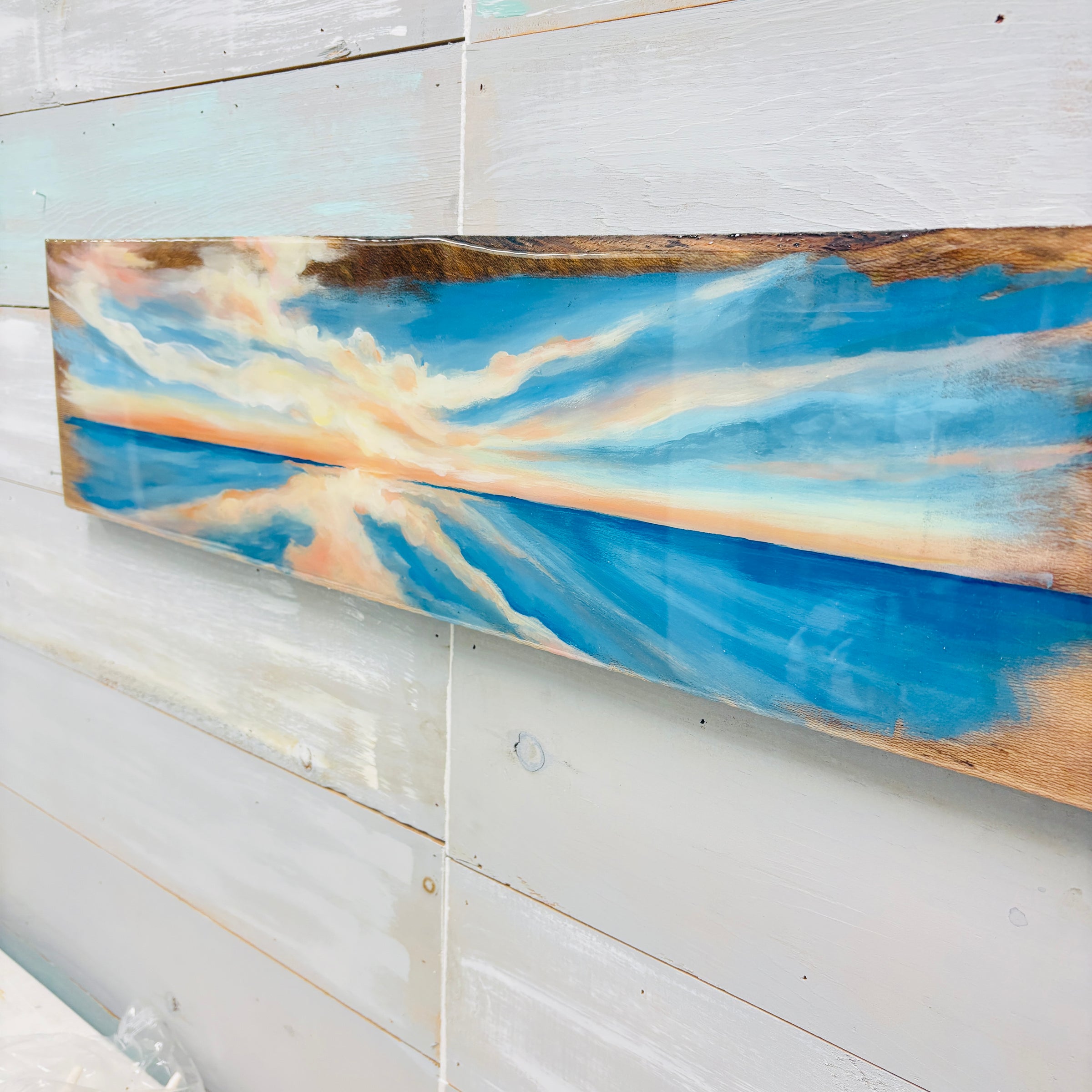 Assorted Live Edge Seascape Originial Wall Art