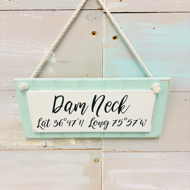 Wooden Coordinate Signs