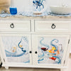 Coastal Cabinet 2 Doors and Drawers w/ Anastasia Musick Artwork