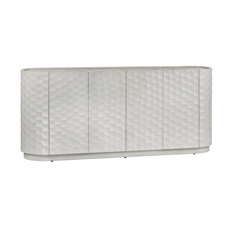 Solid Mango Wood 4 Door Cabinet