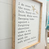 "I do crave the ocean. The Salt. Heavy Air..." Wooden Sign