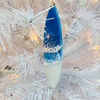 Assorted Surfboard Resin Christmas Ornaments