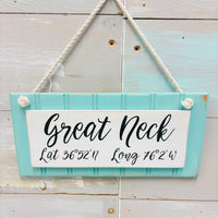 Wooden Coordinate Signs