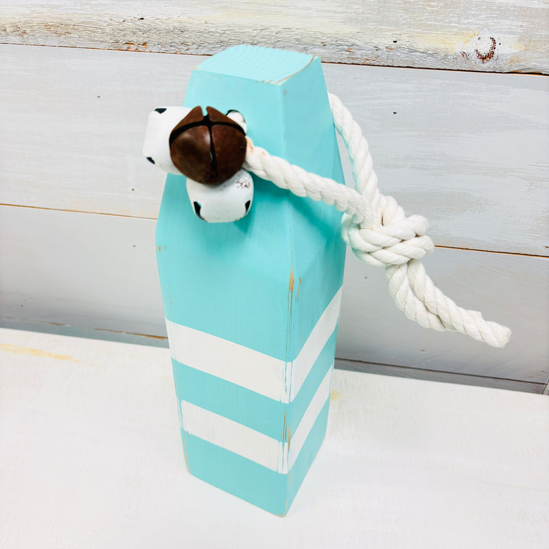 Striped Wooden Buoy w/ Jingle Bells