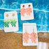 Assorted Polymer Coral Shaped Clay Bail Earrings