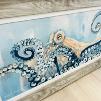 Octopus Underwater Framed Print