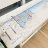 Long Bench w/ 3 Removable Baskets w/ Anastasia Musick Artwork