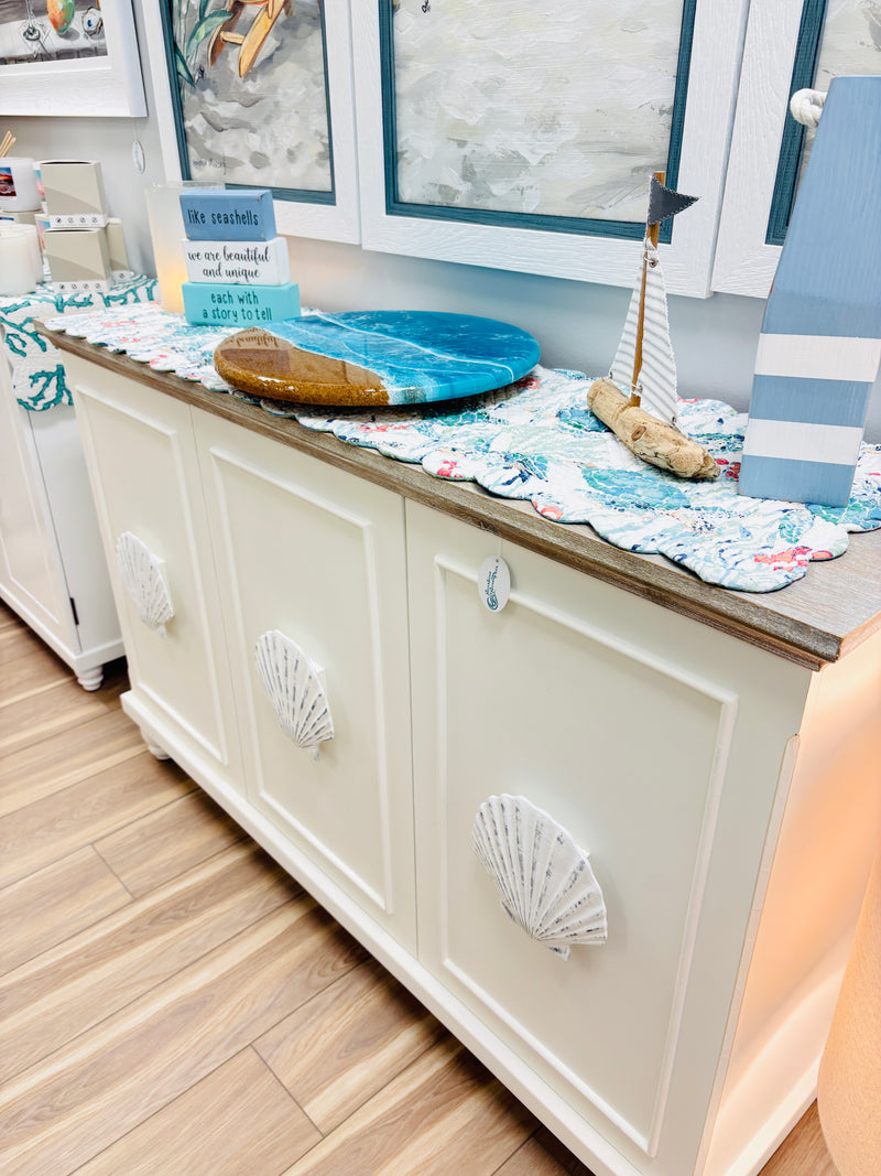 Seashell Accented Credenza