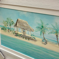 Beach Hut on the Shore Framed Print