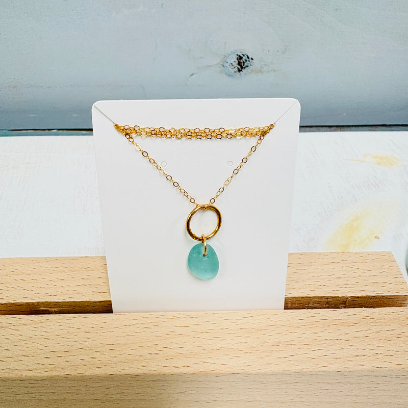 Sea Glass Drop Necklace