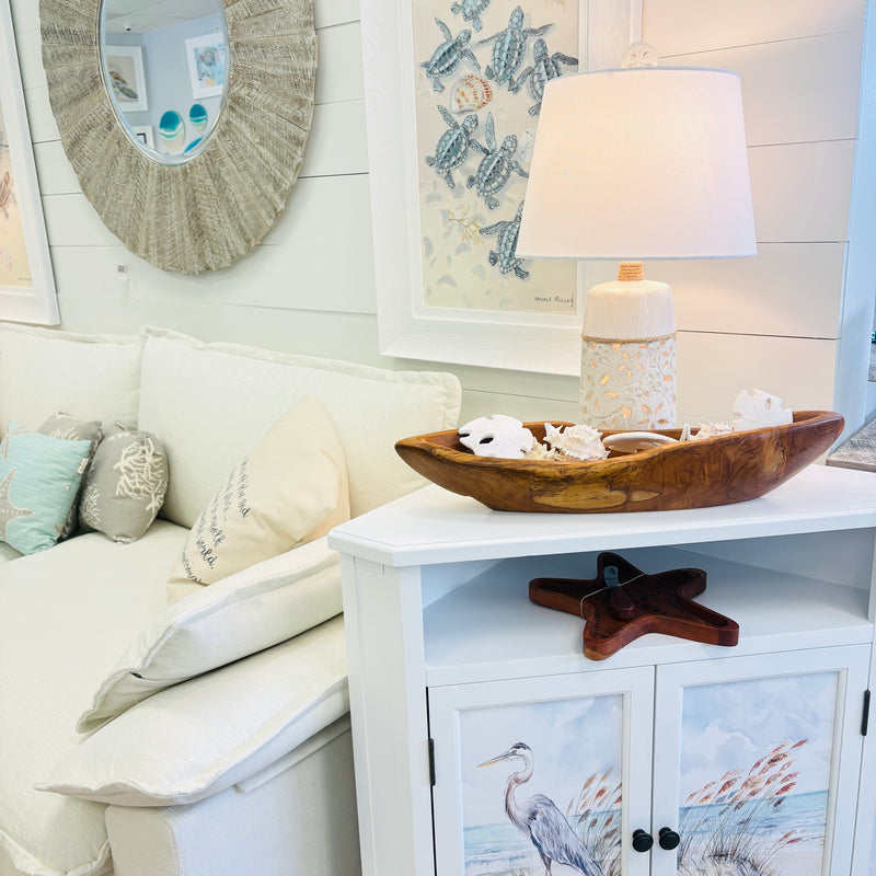 Accent Sand Dollar Table Lamps w/ Night Light