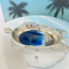 Assorted Metal Resin Poured Turtle Bowls