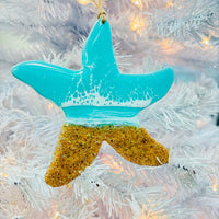 Assorted Starfish Resin Christmas Ornaments