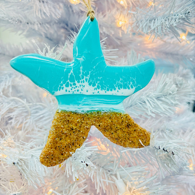 Assorted Starfish Resin Christmas Ornaments