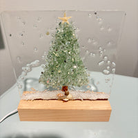 Acrylic Panels for LED Lights w/ Coastal Designs in Glass, Sand, Shells Resin