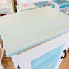 Hand Painted 3 Shelf Tall Cabinet w/ Door Featuring Custom Art