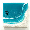 Beach Inspired Resin Art Sunshine & Sweet Peas Coastal Decor