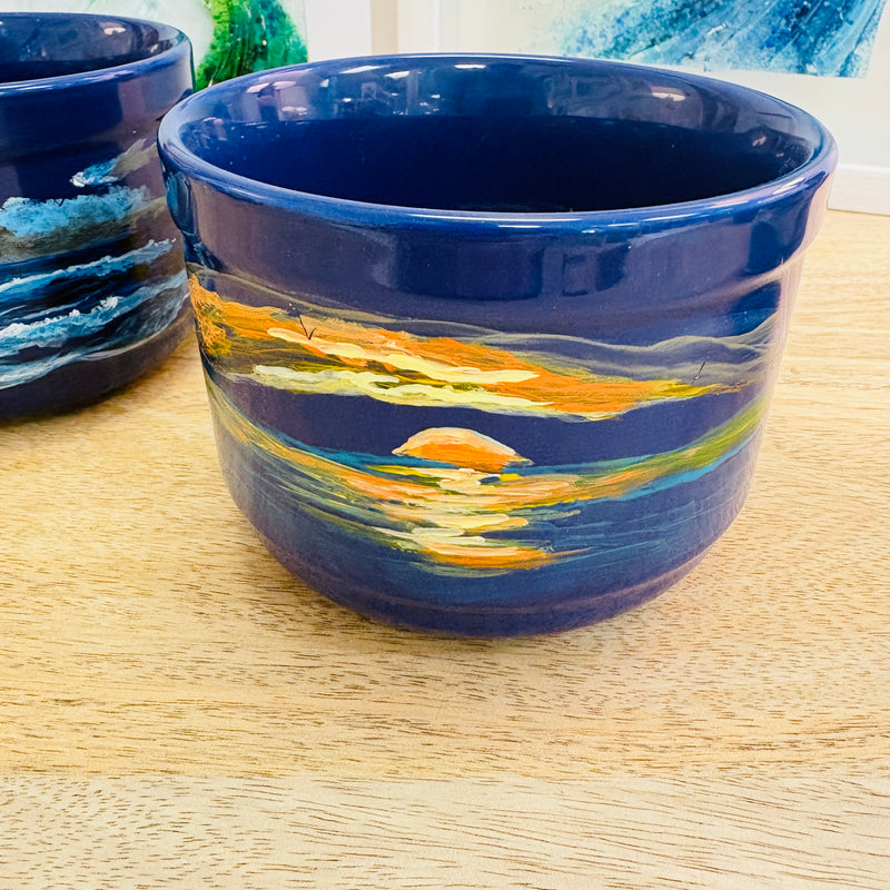 Assorted Artist Painted Ceramic Mugs