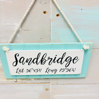 Wooden Coordinate Signs