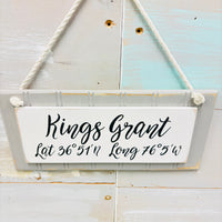 Wooden Coordinate Signs