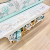 Long Bench w/ 3 Removable Baskets w/ Anastasia Musick Artwork