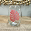 Assorted Ocean Inspired Hand Painted Stemless Wine Glasses