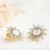 Mother of Pearl Sun Earrings