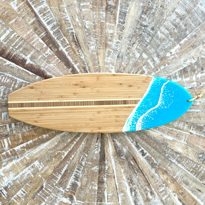 Assorted Surfboard Charcuterie Board w/Resin