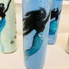 Assorted Artist Painted Glass Candles