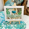Assorted Mini Framed Resin Art w/ Wooden Easel