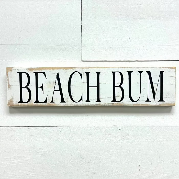 Beach Bum Wooden Sign Sunshine & Sweet Peas Coastal  Decor