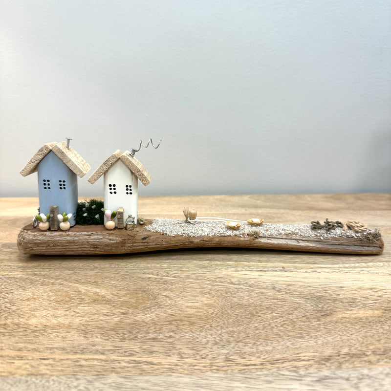 Two House Scene on Driftwood