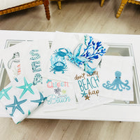 Flour Sack Embroidered Kitchen Towels