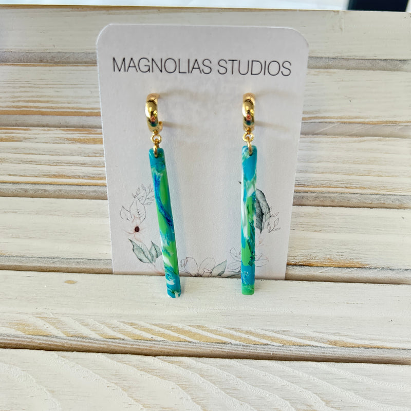 Assorted Dangle Polymer Clay Earrings- Ocean Inspired