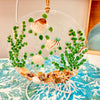 Assorted 6" Acrylic Coastal Suncatchers/Ornaments w/ Glass, Shells, Sand, & Resin