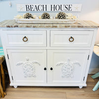 2 Door Turtle Accent Cabinet w/ Drawers