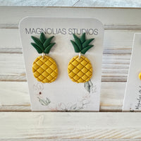 Assorted Pineapple Polymer Clay Earrings