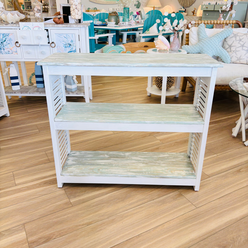 Hand Painted  Entry Table/Sofa Table/Bookshelf