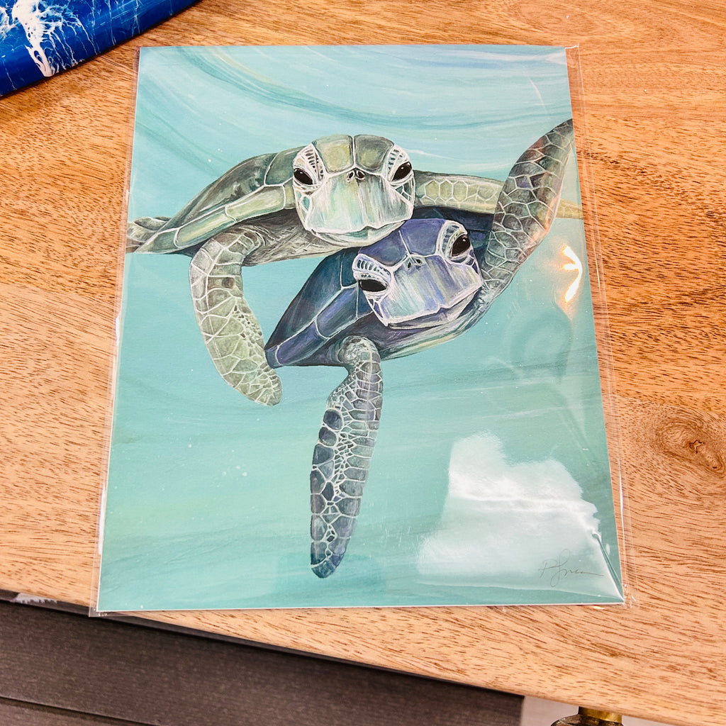 Sea Turtle Duo Assorted Prints – Sunshine & Sweet Pea's Coastal Décor