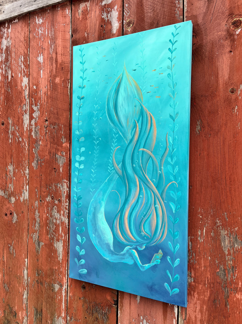 24"x 48" Original Mermaid Painting